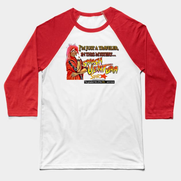 Smash Ventura - I'm just a traveler Baseball T-Shirt by Smash Ventura